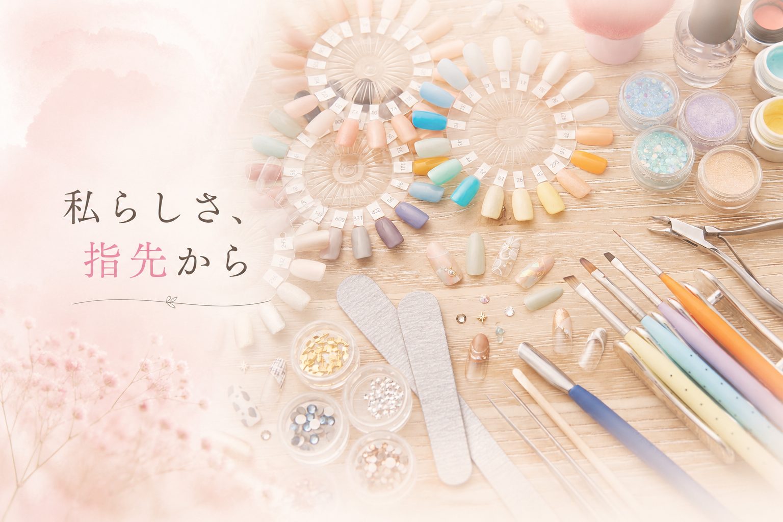 サロンのネイル施術イメージ